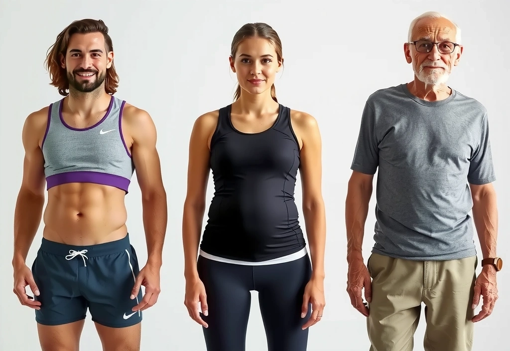 Grupo diverso de personas, incluyendo un deportista, una mujer embarazada y una persona mayor, simbolizando las diferentes necesidades de suplementos minerales.