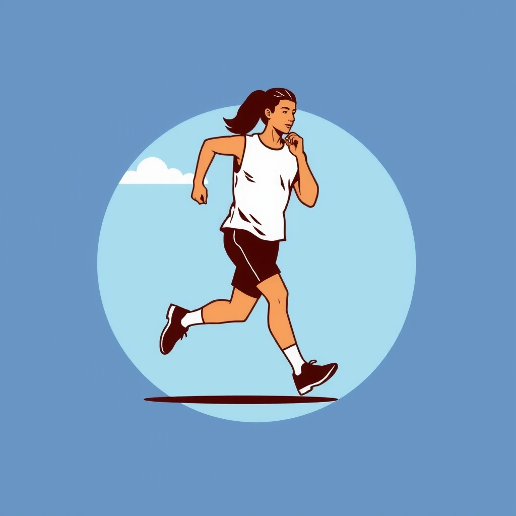 Persona corriendo en un paisaje al aire libre