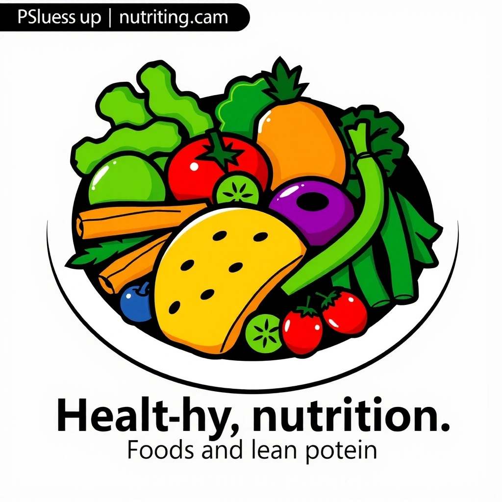 Plato con alimentos frescos y saludables